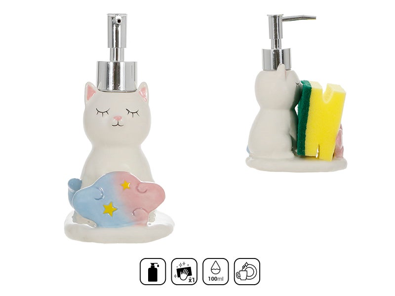 Cat store soap dispenser