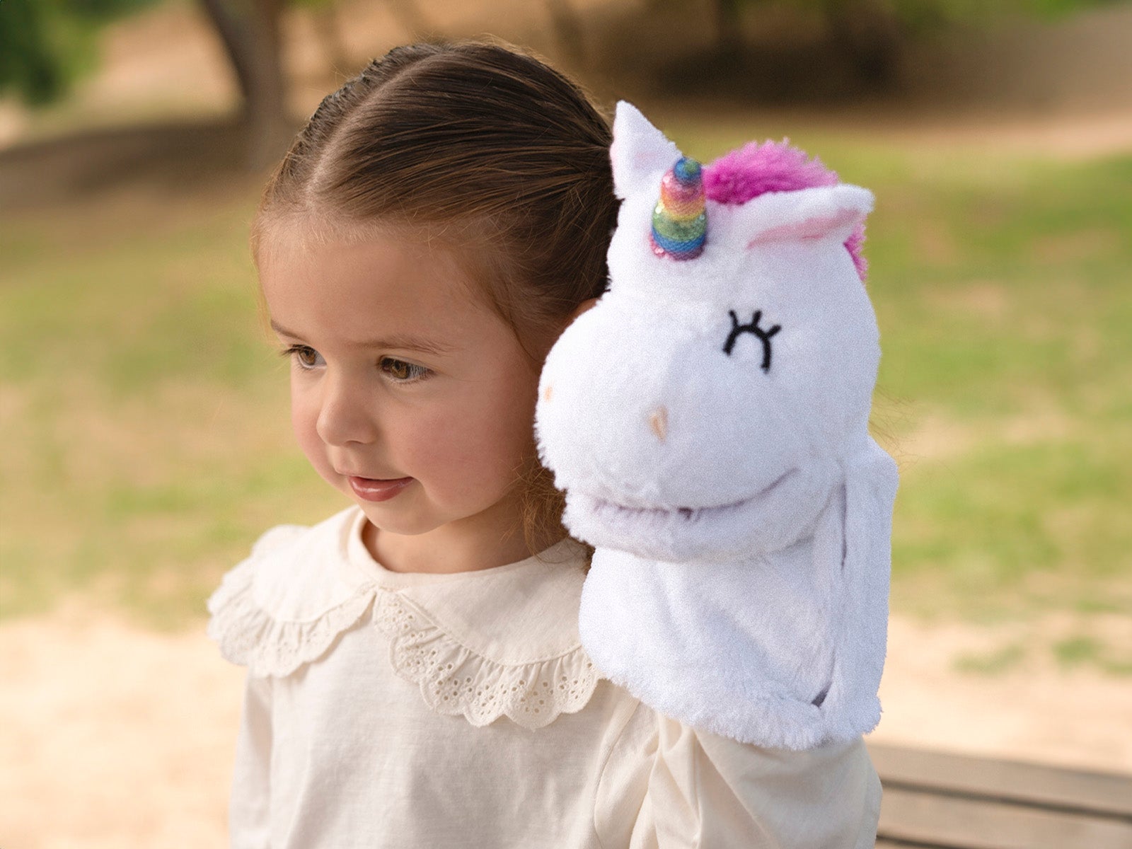 Unicorn store sock puppet