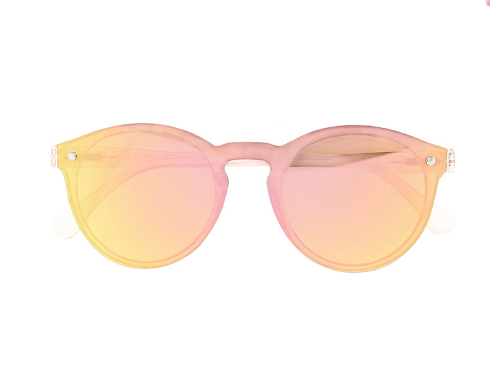 Round sunglasses pink outlet lens