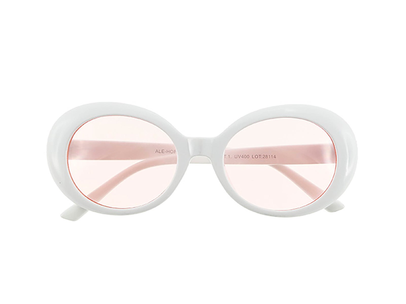 Pink 2025 oval sunglasses